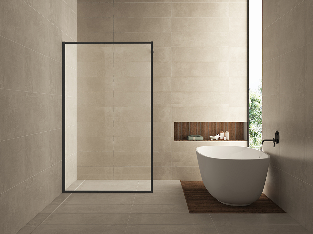 Square inloopdouche 10mm NANO 120 x 200 cm mat zwart - 20.3314
