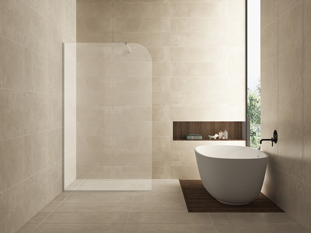 Curvea inloopdouche 1200 x 2000 x 8 mm nano helder glas