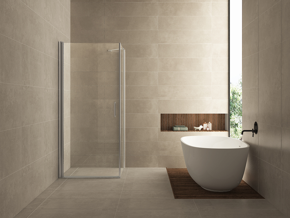 Salone cabine met 1 draaideur 900 x 900 x 2000 x 8 mm nano helder glas/chroom - 20.3840