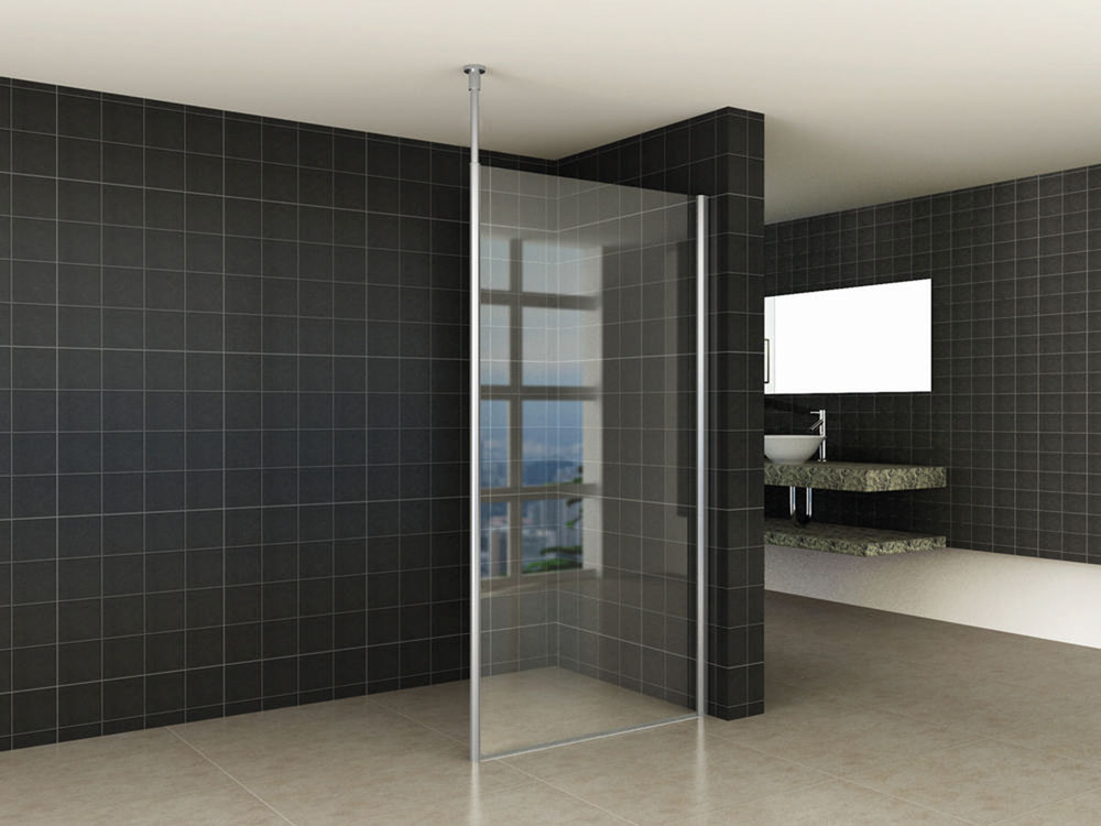 Wiesbaden set verticale stabilisatiestang+plafond bev.chroom - 20.3894