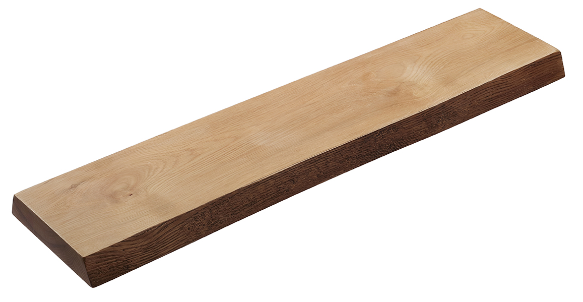 Wiesbaden OAK badplanchet 80 x 17/20 x 4 cm robuust eiken - 21.3750