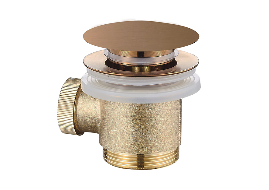 Caral clickwaste afvoerplug vrijstaand bad 1 1/2" geborsteld brons koper - 21.6013
