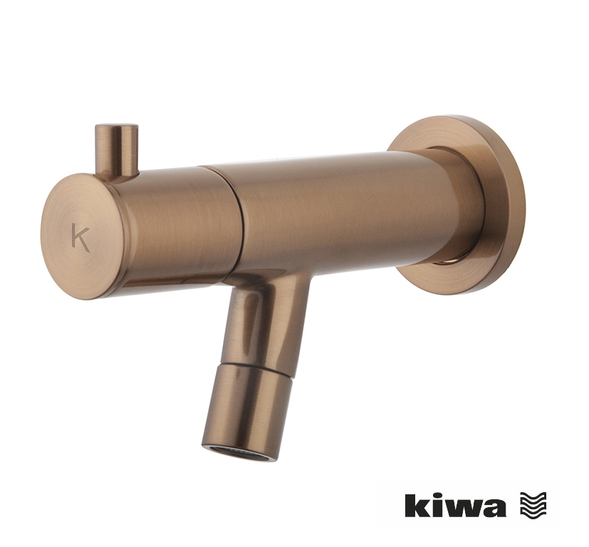 Amador fonteinkraan met muurbevestiging 1/2'' geborsteld brons koper - 22.6702