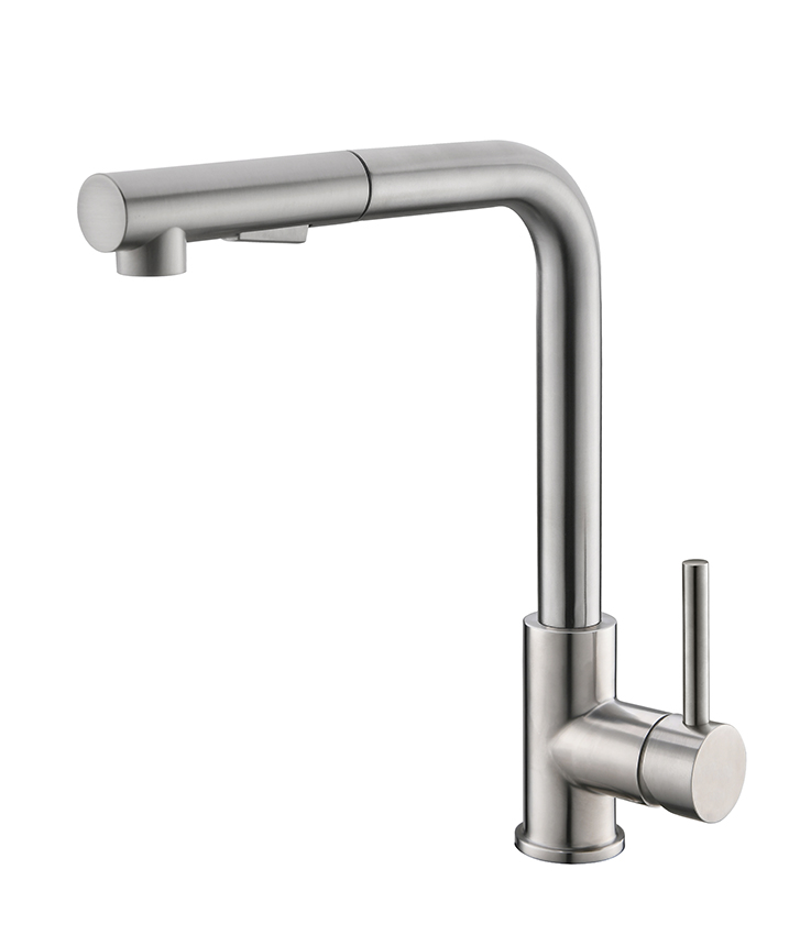 304-Reno Twenty keukenkraan met uittrekbare handdouche RVS - 24.3709