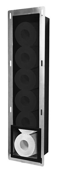 Sunk inbouw reserverolhouder mat zwart - 28.2900