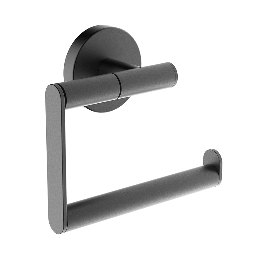 Alonzo toiletrolhouder zonder klep gunmetal - 28.8024