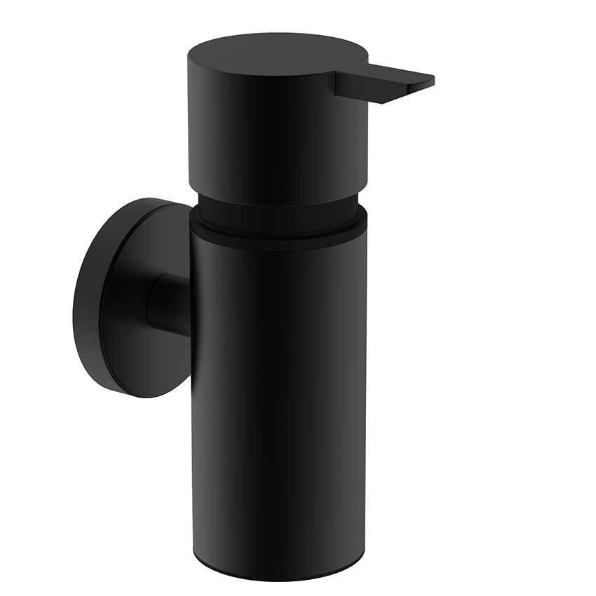 Alonzo zeepdispenser mat zwart - 28.8061
