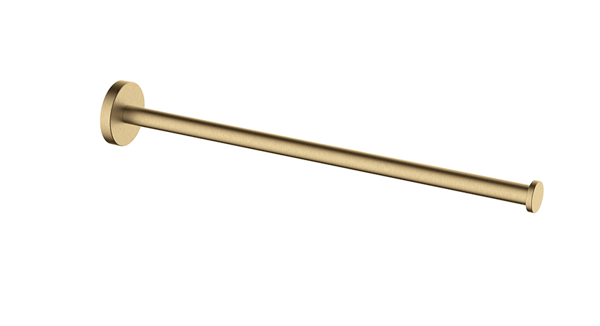 Alonzo handdoekrek 1-armig geborsteld messing - 28.8083