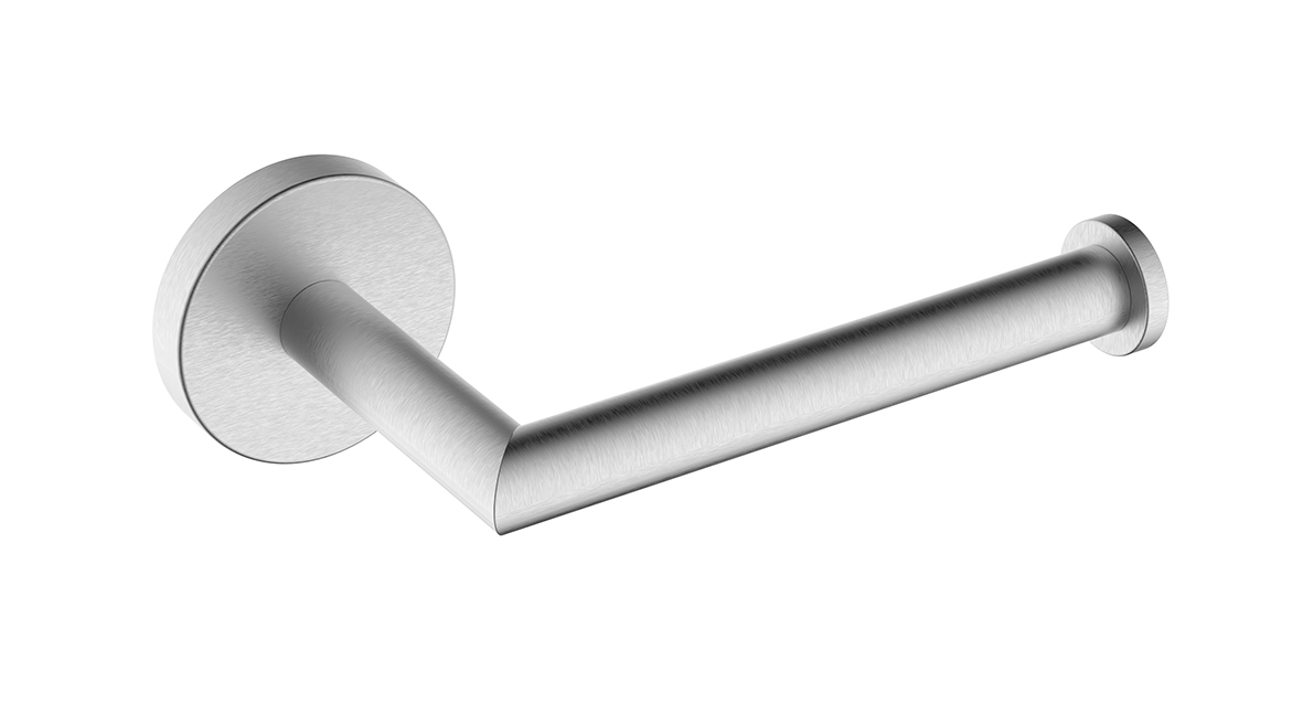 Alonzo toiletrolhouder met vaste arm RVS geborsteld - 28.9002