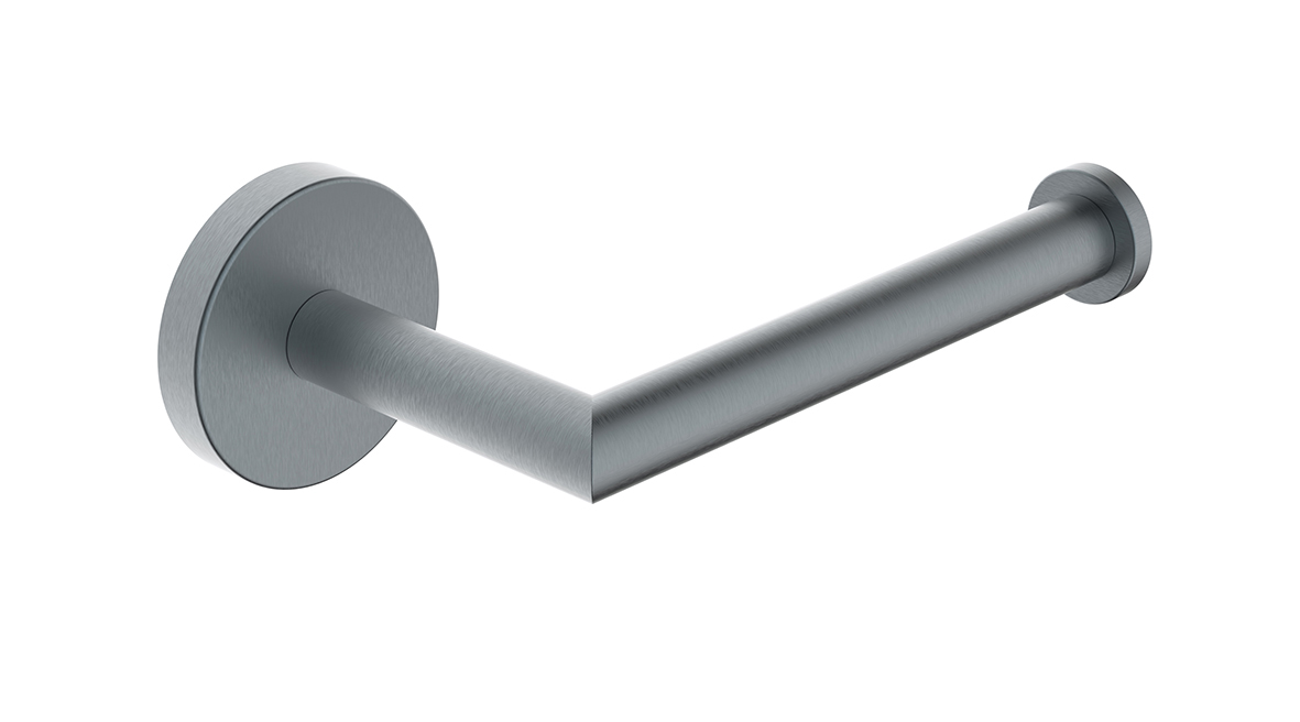 Alonzo toiletrolhouder met vaste arm gunmetal - 28.9004