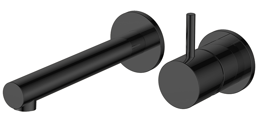 Style inbouw eenhendel wastafelkraan mat zwart - 29.1631