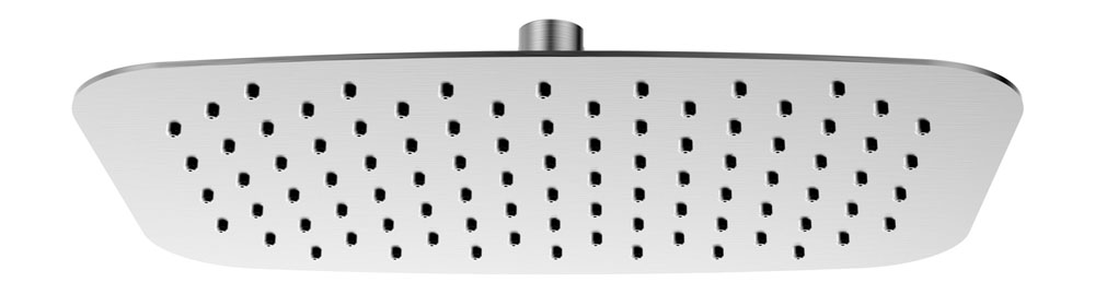 Roca UFO hoofddouche 30 x 20 cm geborsteld staal - 29.2853