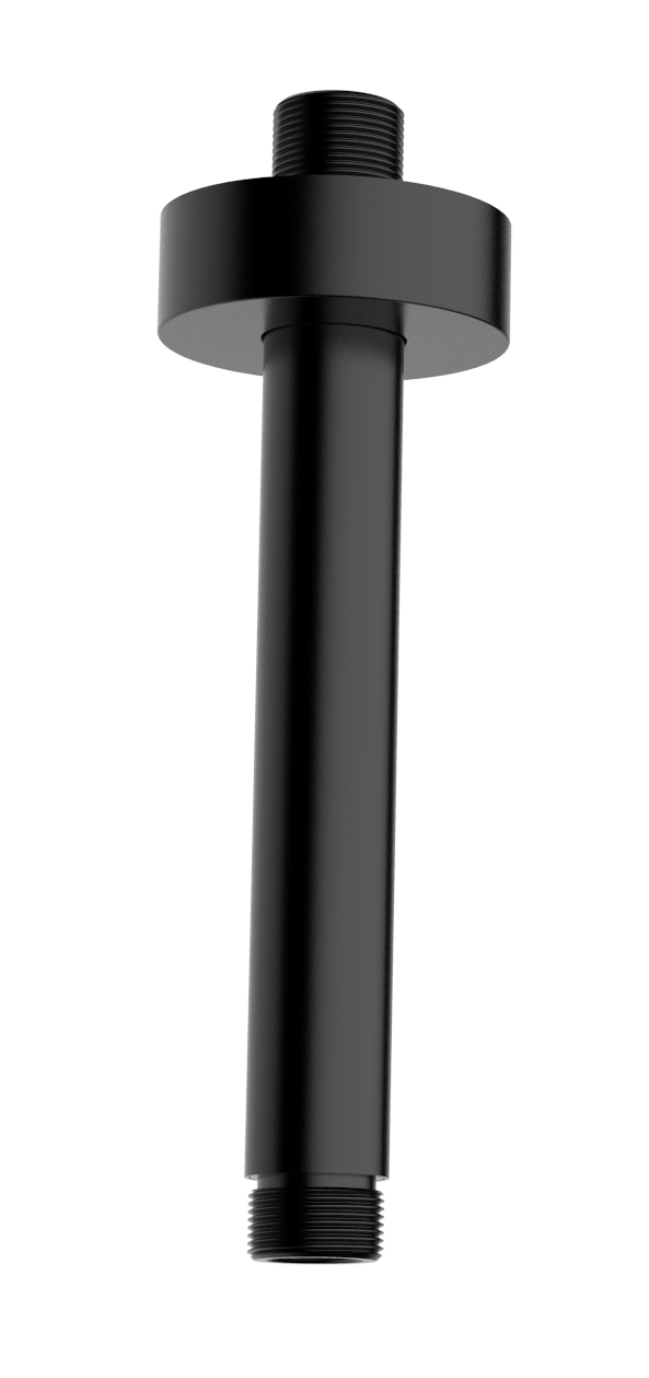 Caral douchearm met plafondbevestiging 15 cm mat zwart - 29.2860