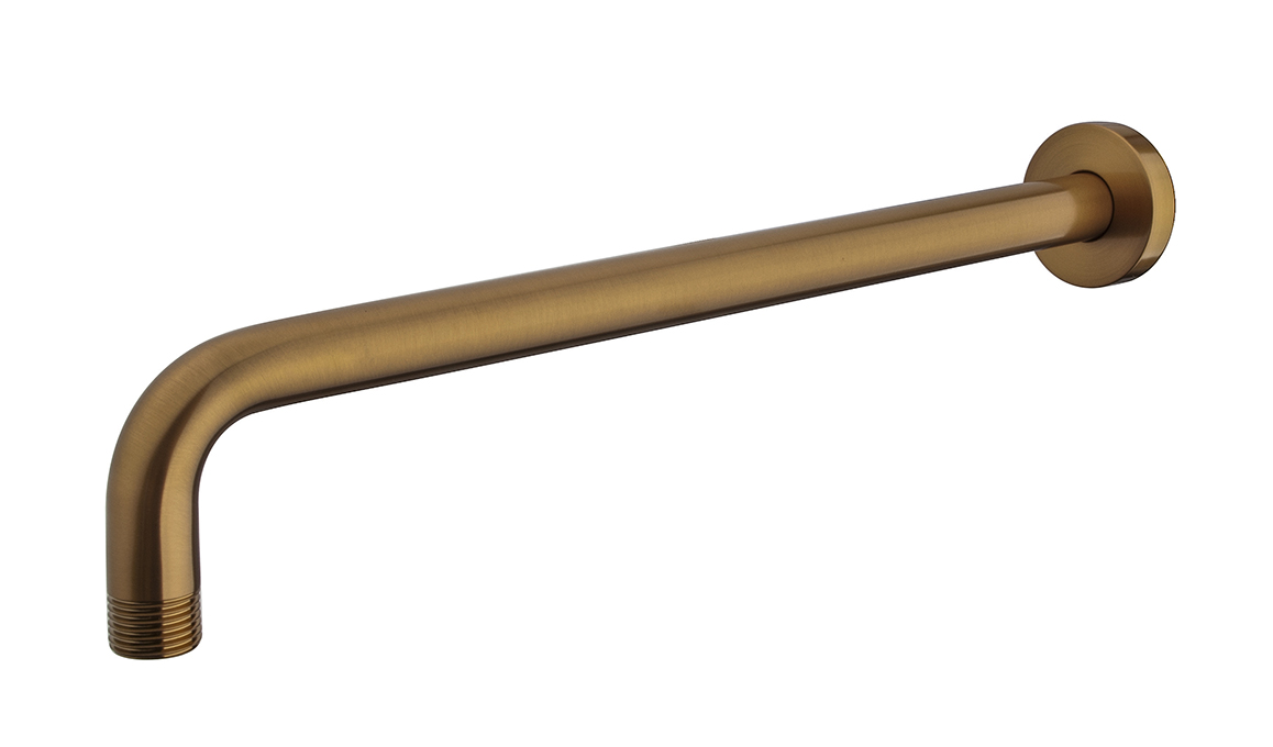 Caral douchearm met muurbevestiging 35 cm geborsteld brons koper - 29.2864