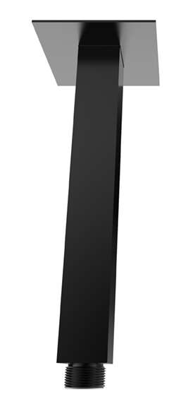 Rombo douchearm met plafondbevestiging 30 cm mat zwart - 29.2871