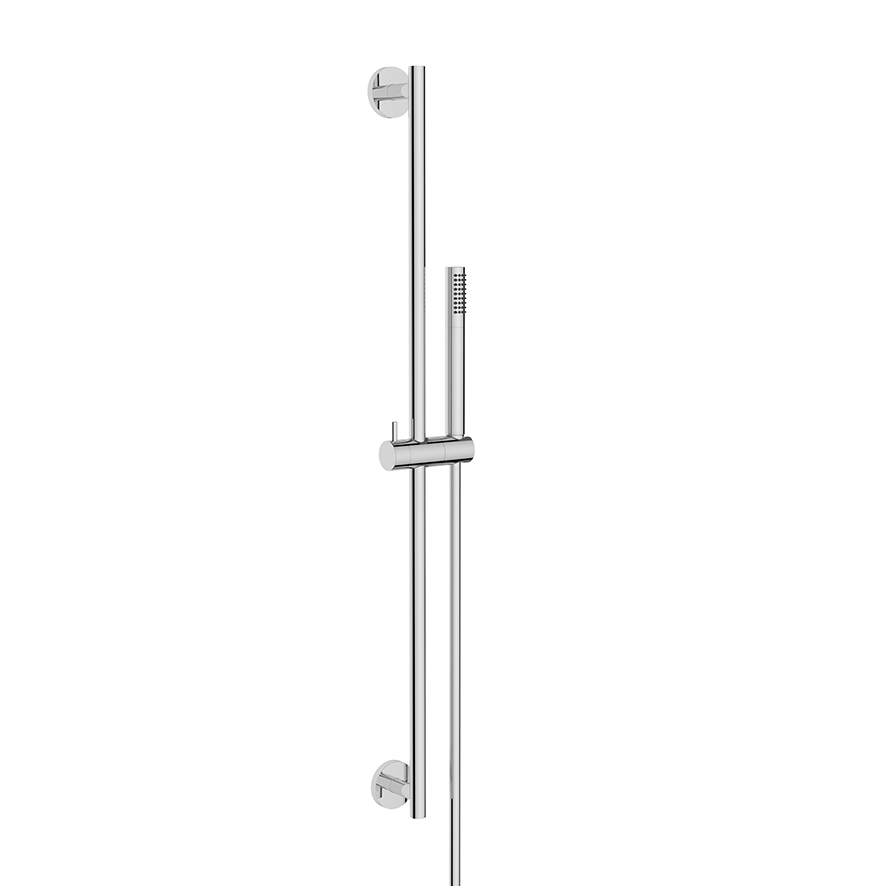 UniMatch glijstangset compleet met staafhanddouche 1 stand chroom