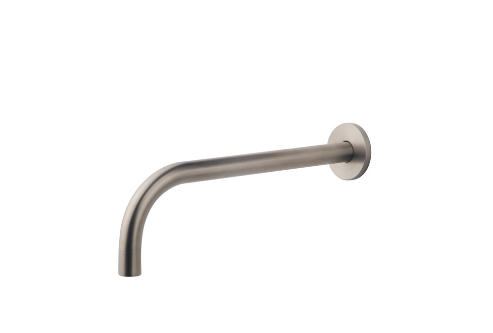 Slim inbouw uitloop 25 cm RVS look - 29.4036