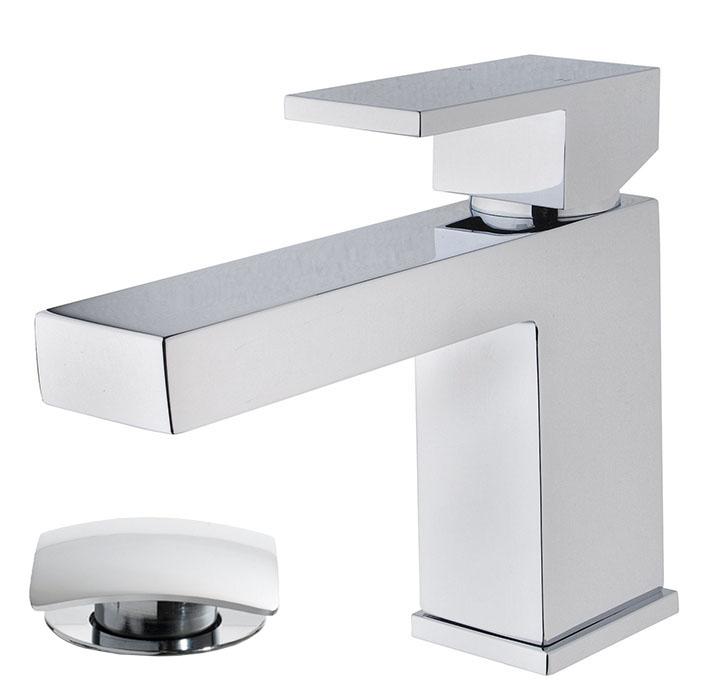 Rombo wastafelkraan met waste chroom - 29.4190