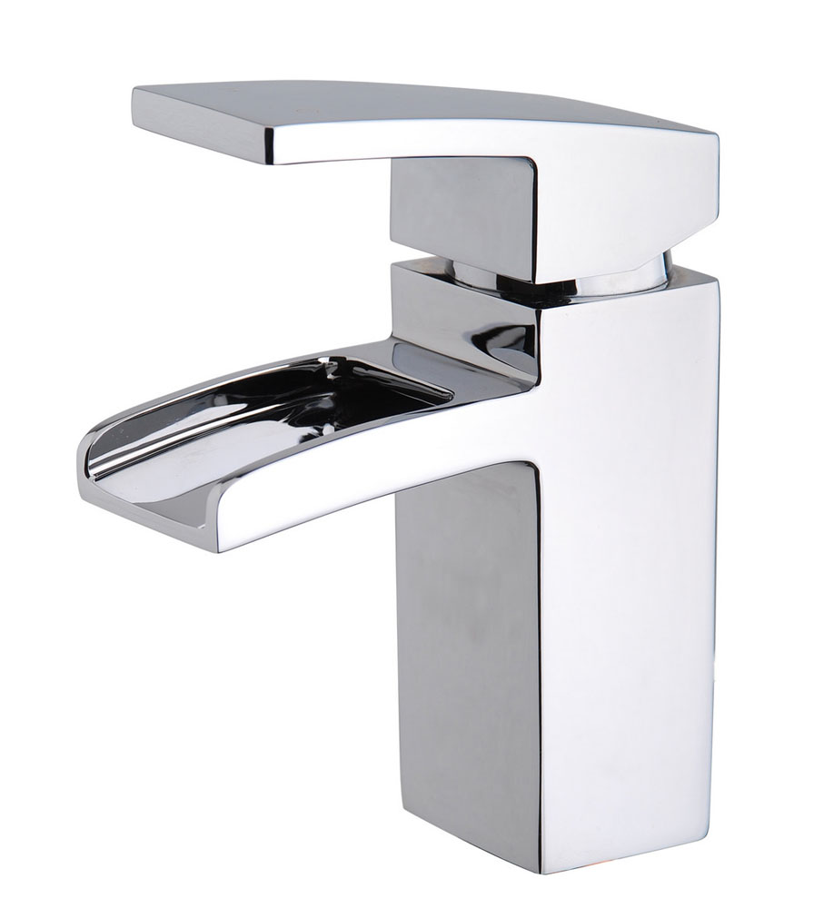 Rombo wastafelkraan waterval met waste chroom - 29.4200