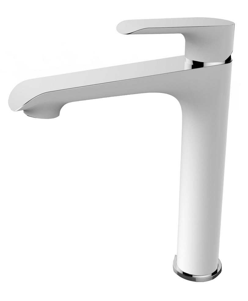 Tarma XL wastafelkraan wit / chroom - 29.4256
