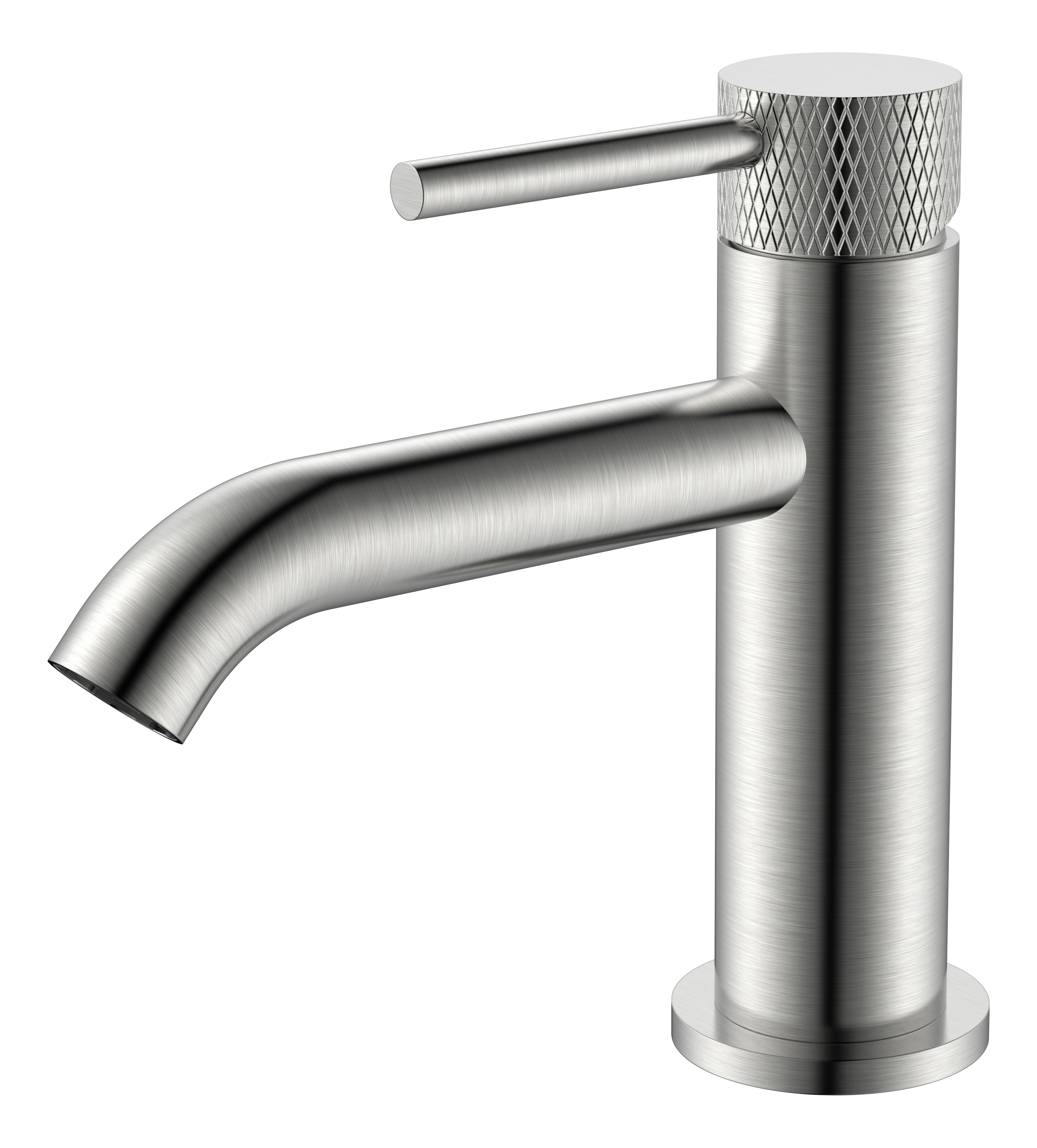 Ribbd fonteinkraan 1/2" geborsteld staal - 29.5371