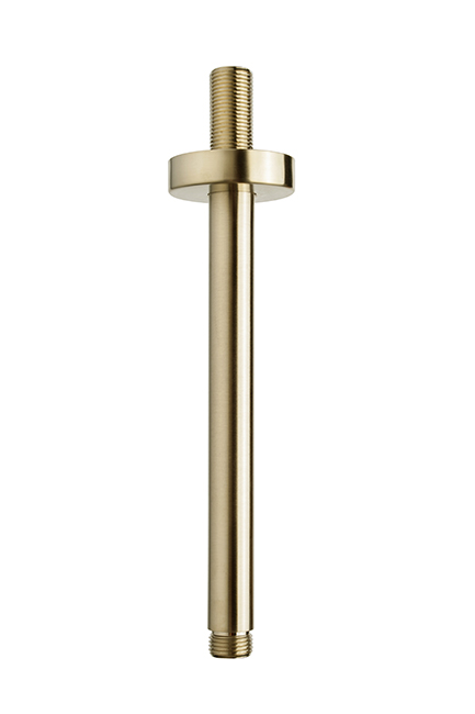 Caral douchearm met plafondbevestiging 20 cm geborsteld messing - 29.5810