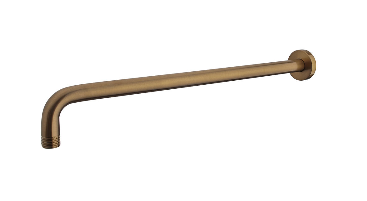 Caral douchearm met muurbevestiging 45 cm geborsteld brons koper - 29.5885