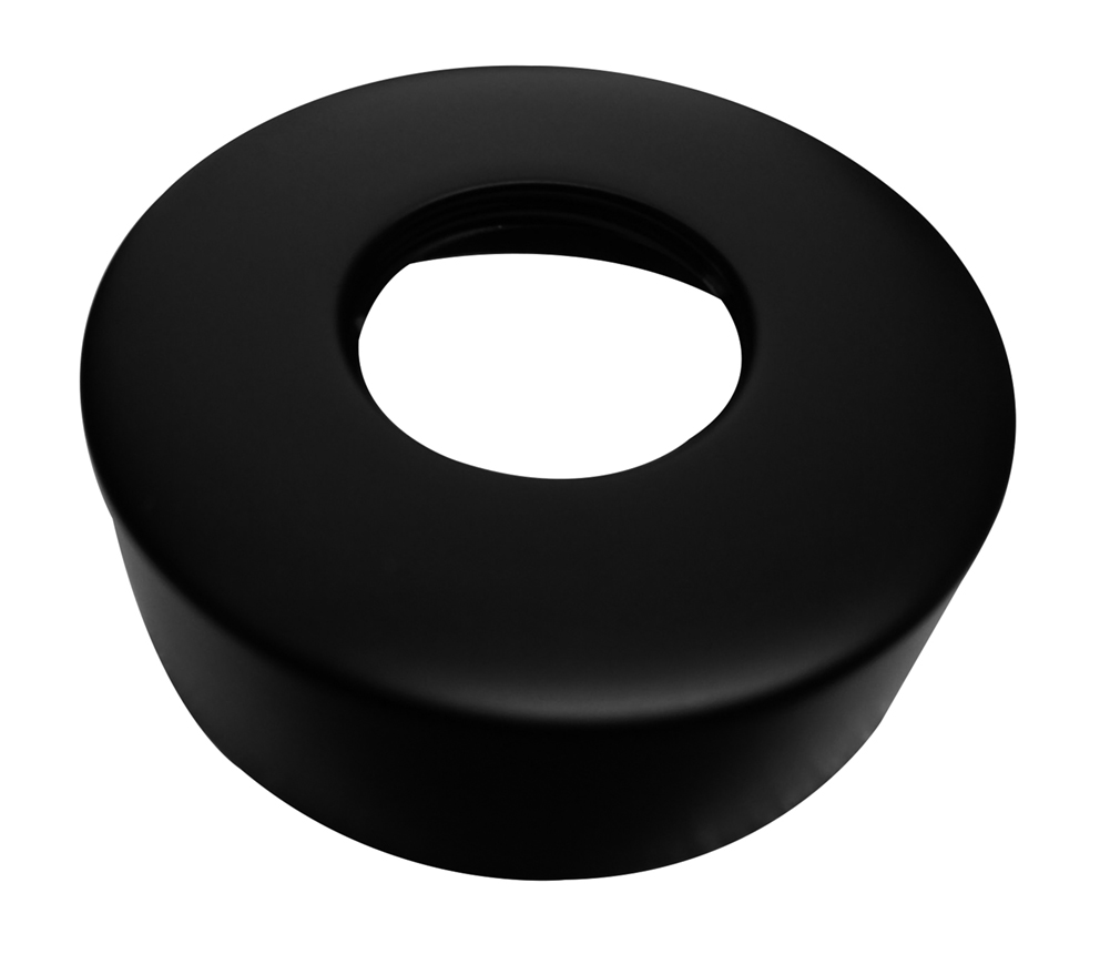 Caral rozet voor thermostatische regendoucheset opbouw mat zwart - 29.6015