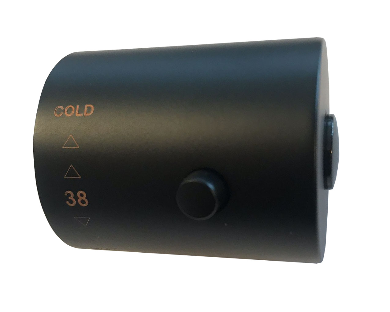Caral thermostaatknop voor thermostatische regendoucheset opbouw mat zwart - 29.6055