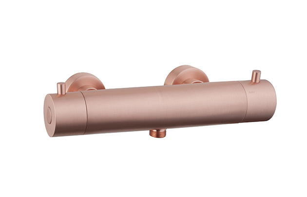 Caral Cool Touch thermostatische douchemengkraan 15 cm geborsteld koper - 29.6930