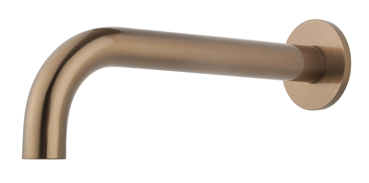 inbouw-uitloop rond 25cm 1/2'' geborsteld brons koper - 29.6935
