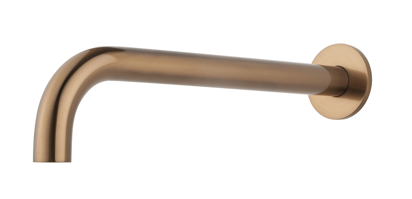 inbouw-uitloop rond 30cm 1/2'' geborsteld brons koper - 29.6936