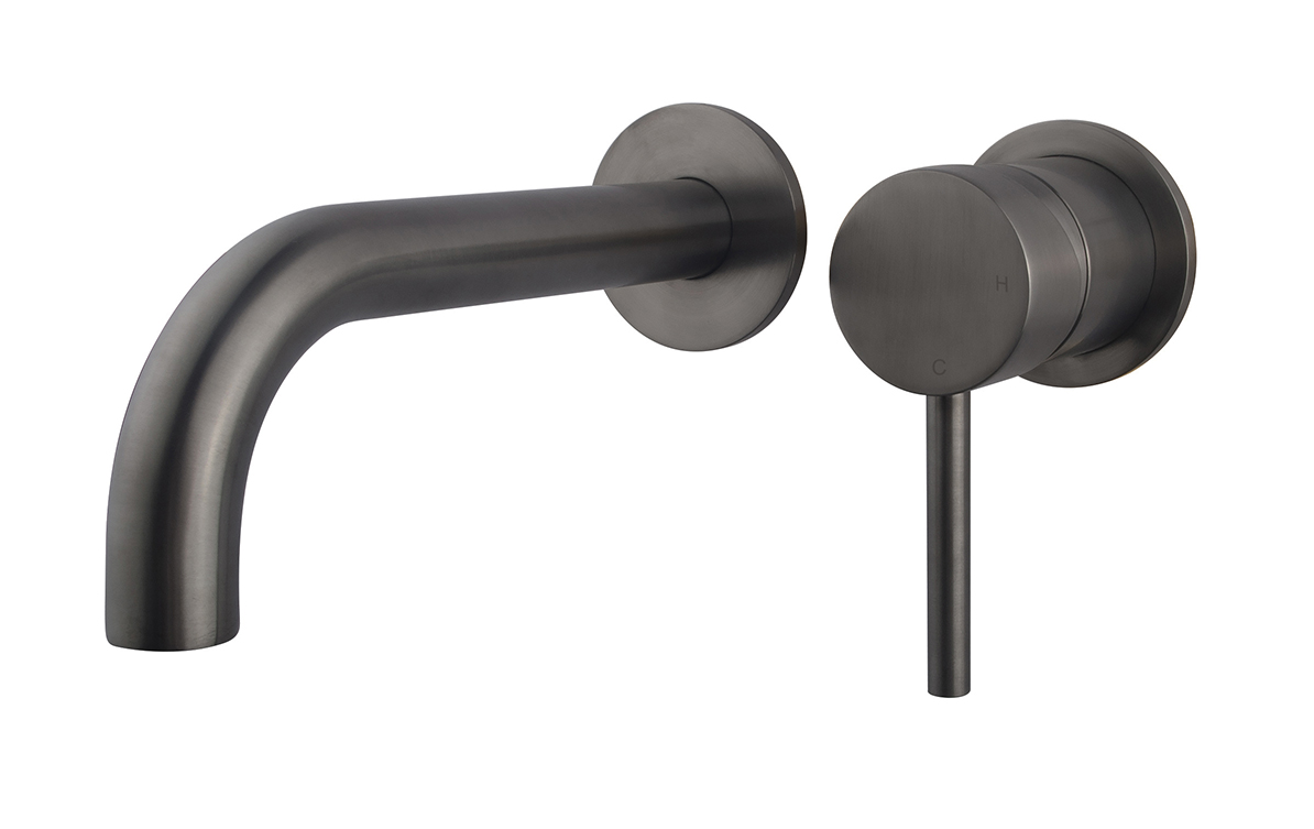Caral afbouwdeel eenhendel wastafelkraan met coldstart gunmetal - 29.7156