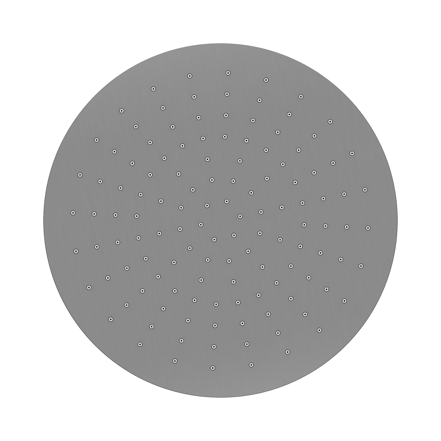 Caral hoofddouche 30 cm gunmetal - 29.7816
