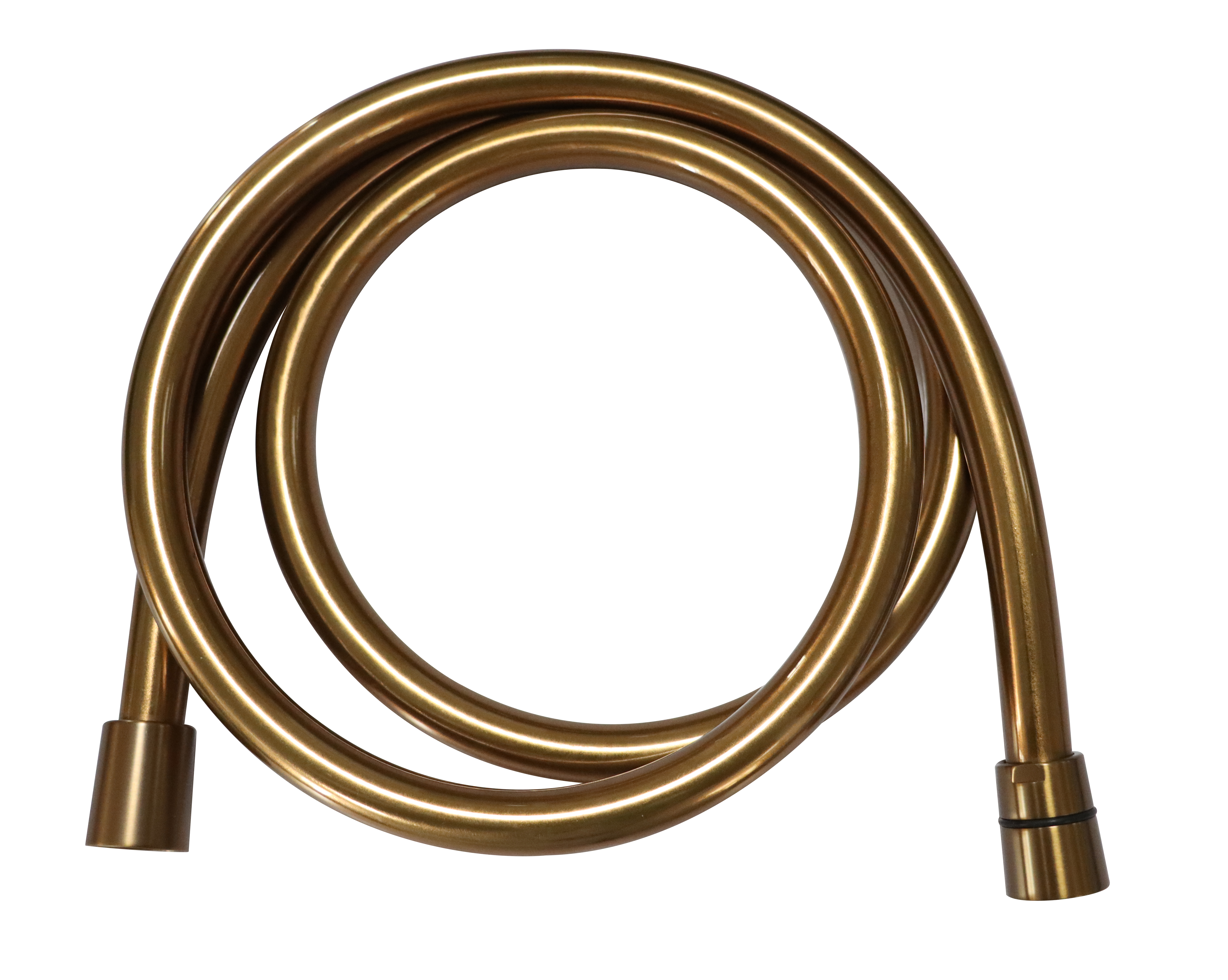Luxe doucheslang kunststof 150cm geborsteld brons koper - 30.3534