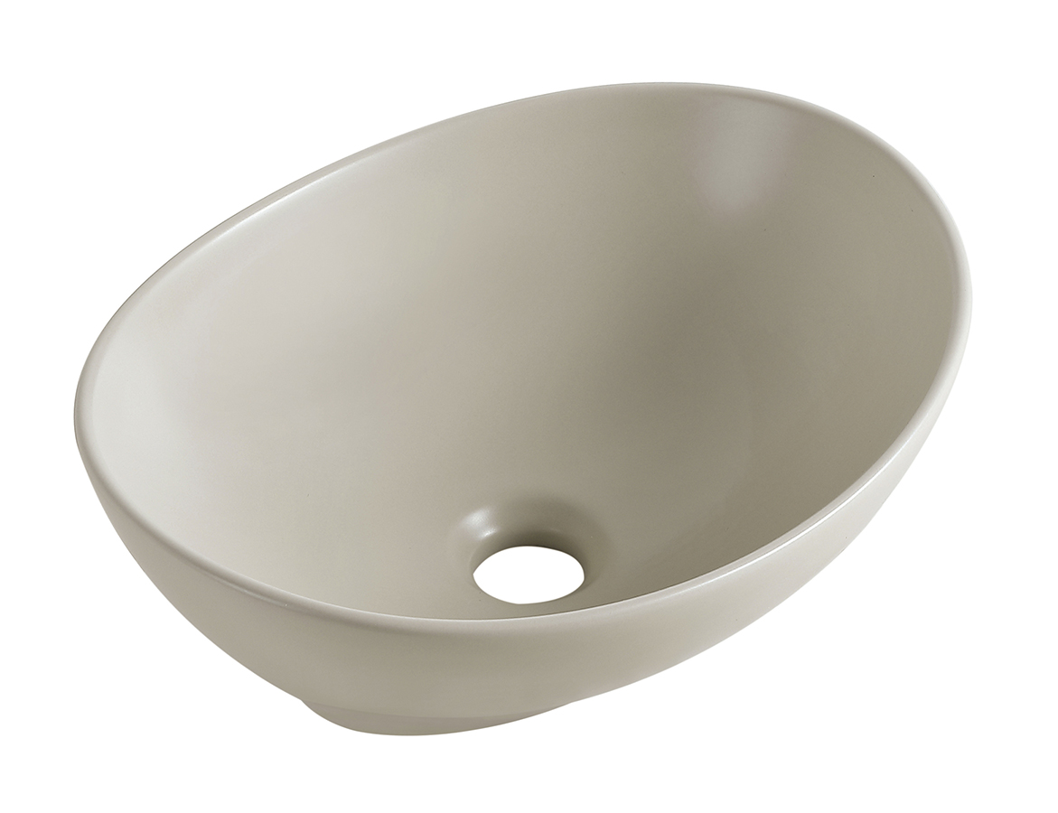 Barco waskom ovaal 40 x 33 x 14,5 cm keramiek beige
