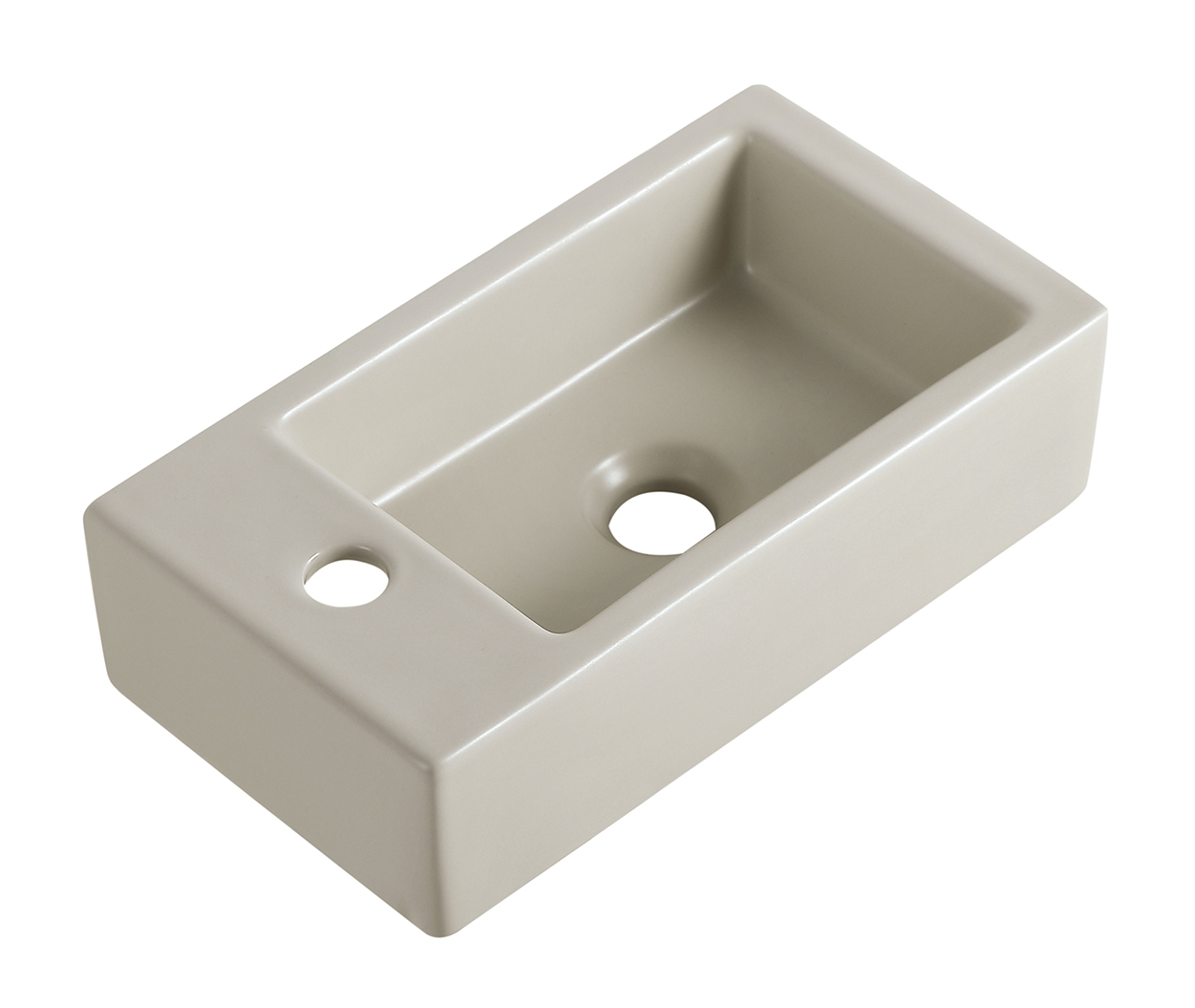 Rhea M fontein links 40 x 22 x 11 cm keramiek beige