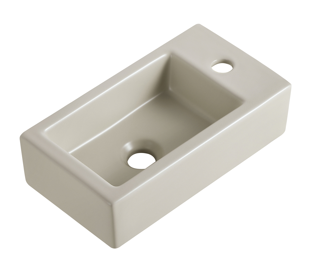 Rhea M fontein rechts 40 x 22 x 11 cm keramiek beige