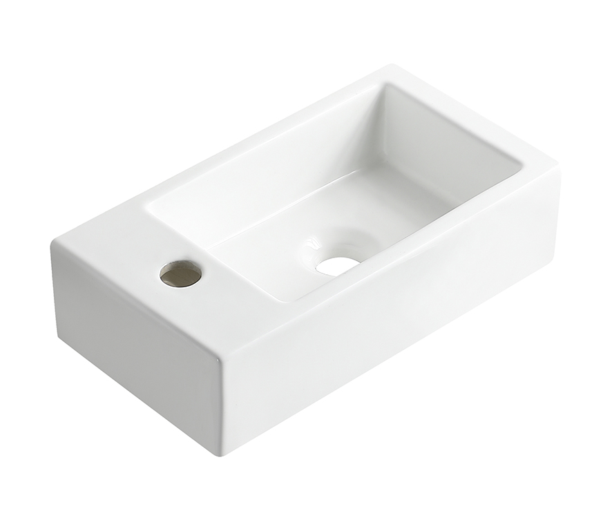 Rhea M fontein links 40 x 22 x 11 cm keramiek glans wit - 32.1493