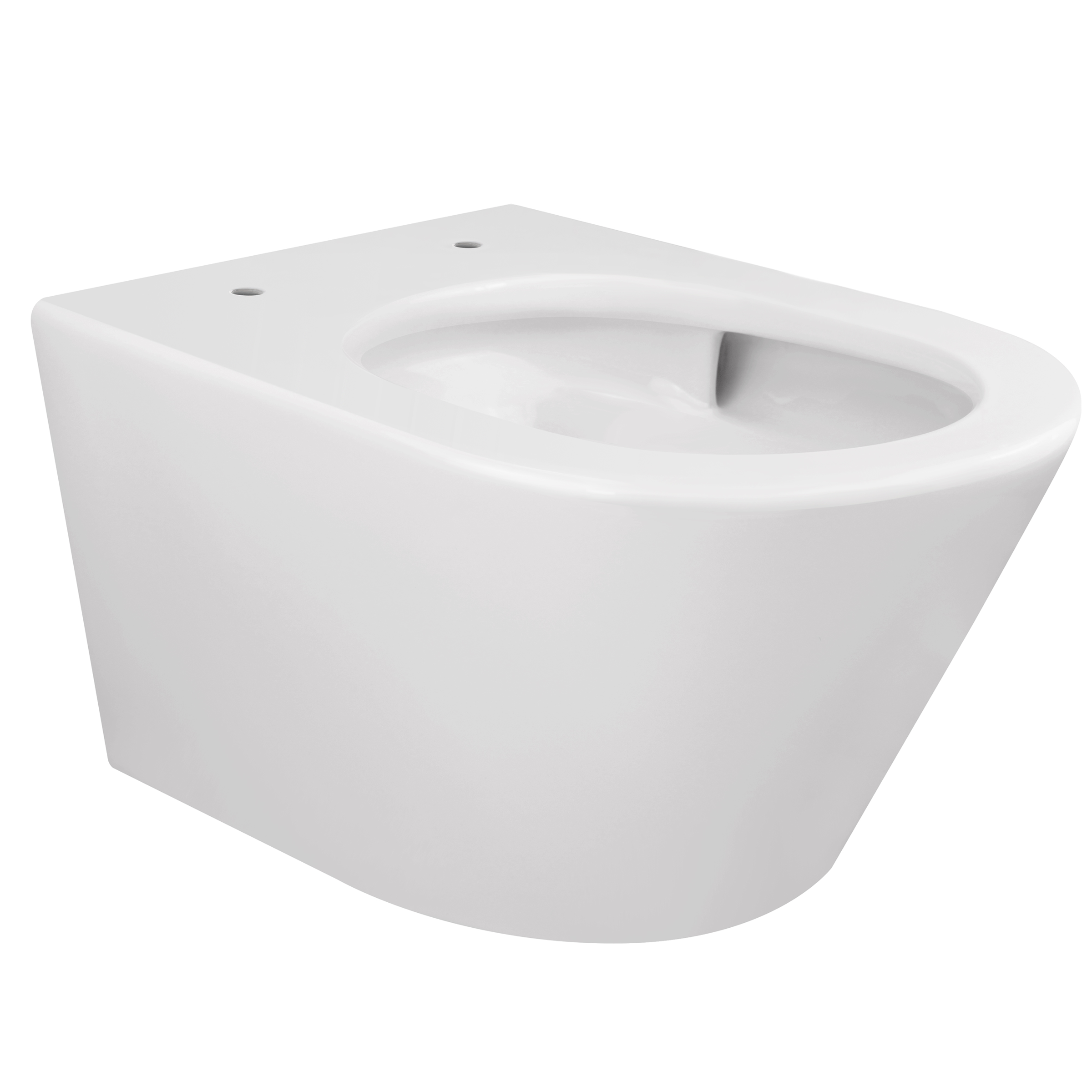 Vesta Tornado flush wandcloset rimless met nano coating met Flatline toiletzitting softclose en quick release glans wit