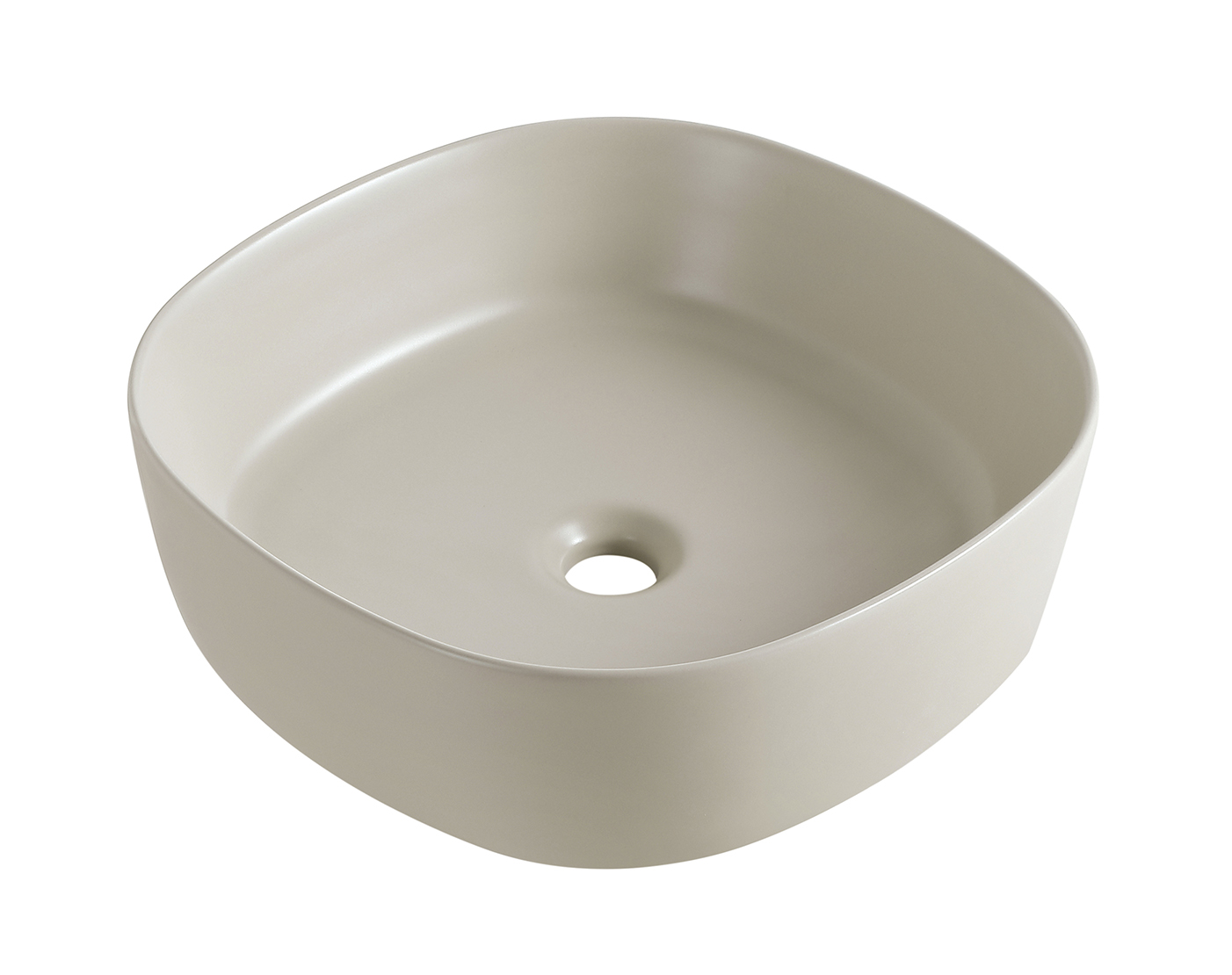 Sofia waskom rond 44 x 44 x 13,5 cm keramiek beige