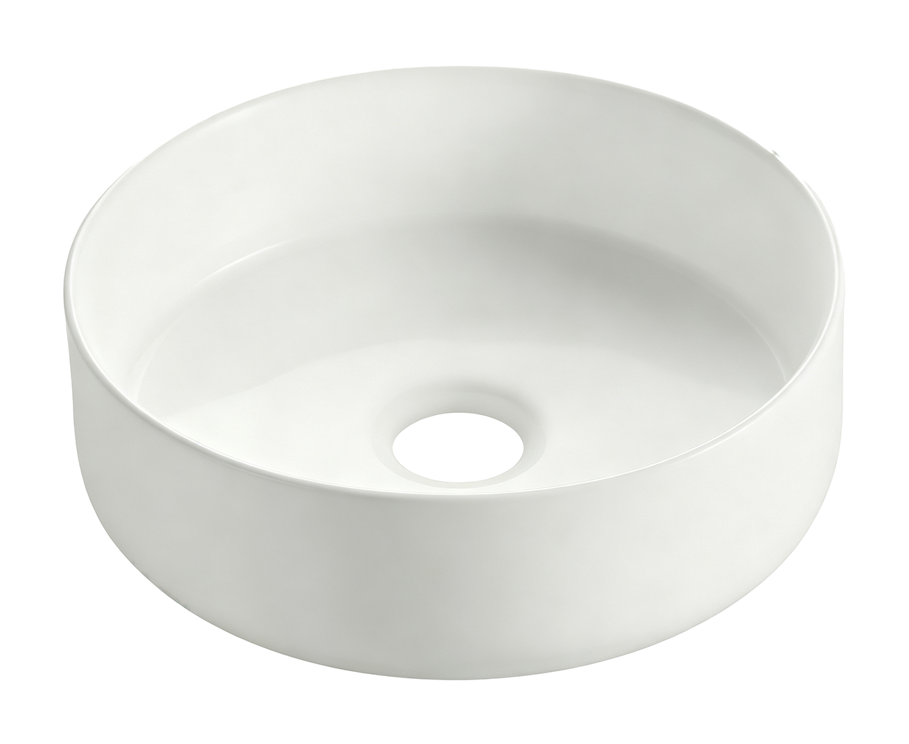 Colosso waskom rond 36 x 12 cm keramiek mat wit