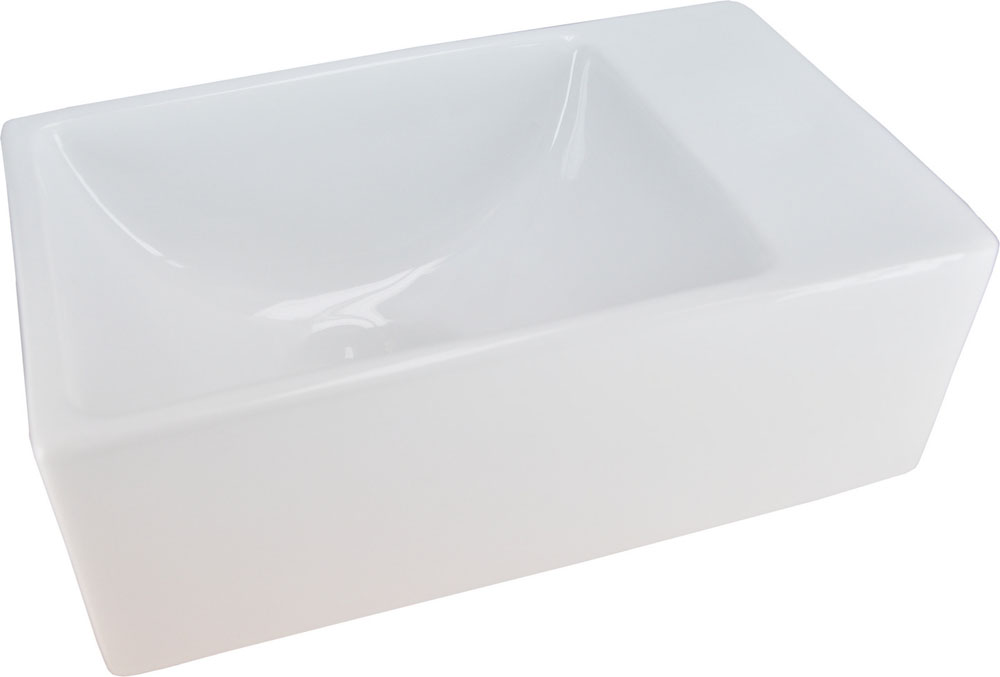 Rhea xxs fontein zonder kraangat 30,5 x 18 x 11 cm keramiek glans wit - 32.3500