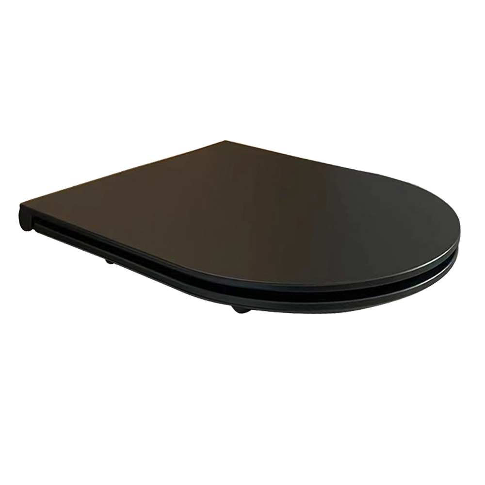 Flatline toiletzitting softclose en quick release mat zwart - 32.3769