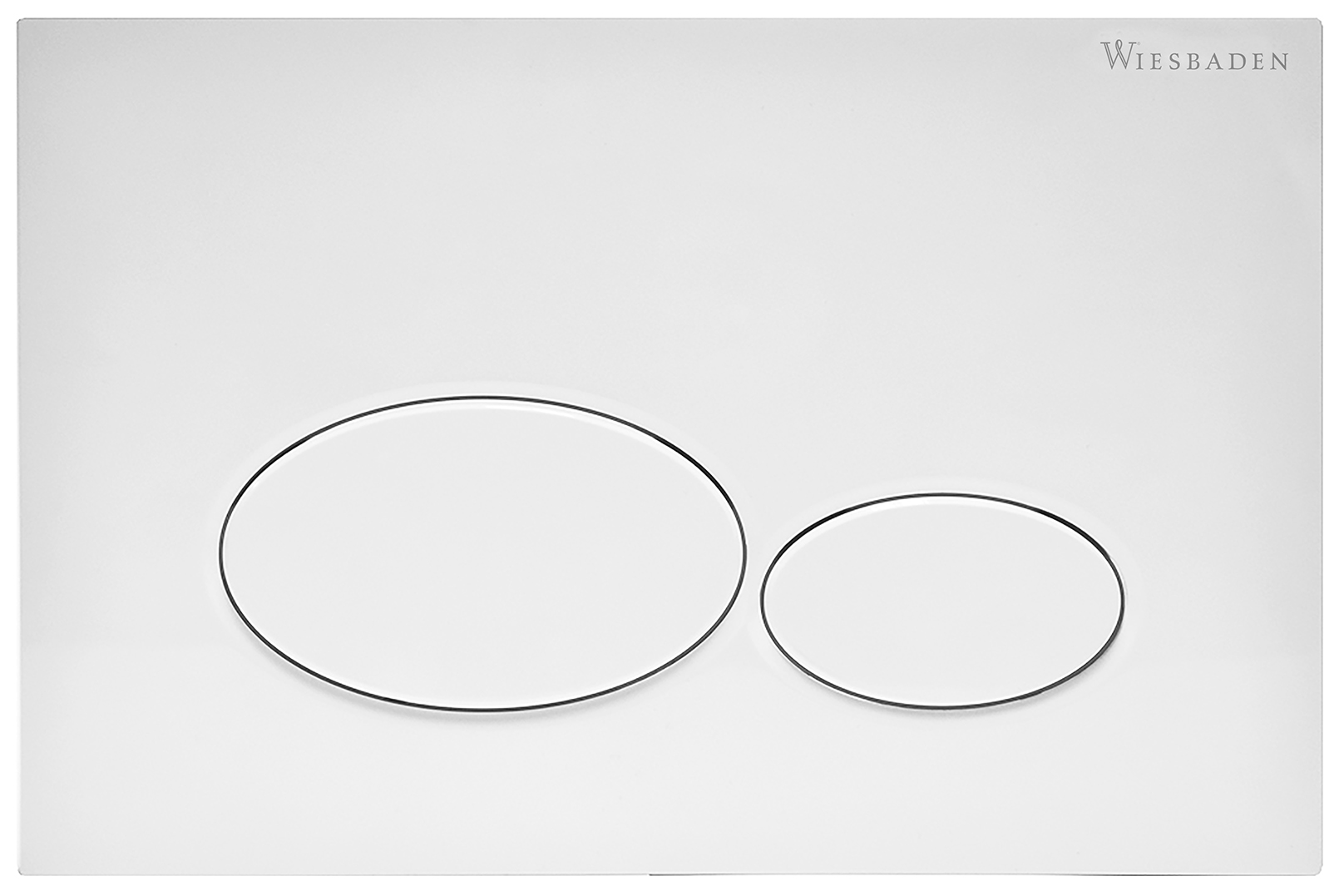 X32 drukplaat voor inbouwreservoir mat wit - 32.4662