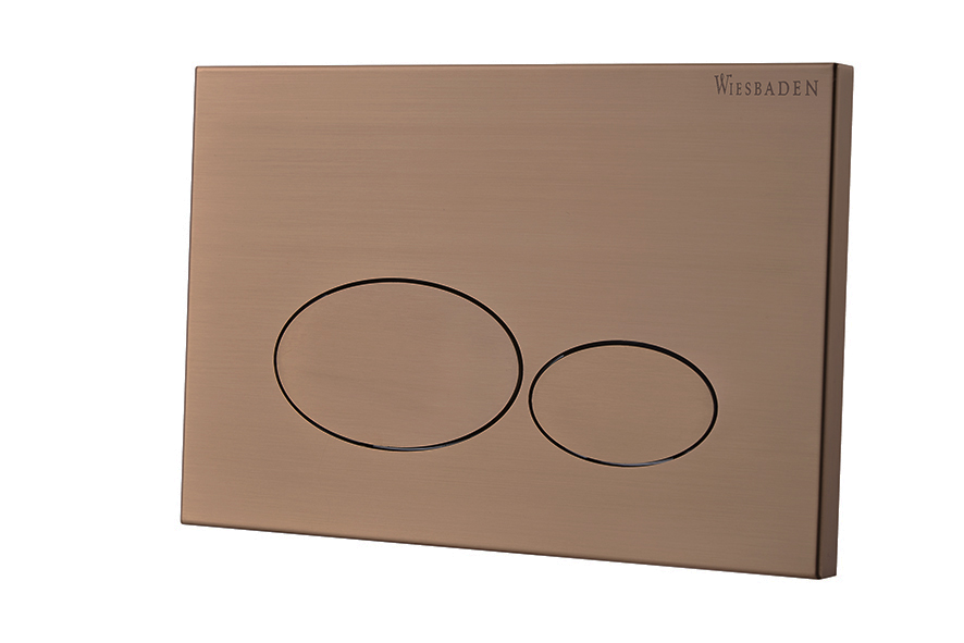 X32 Metal drukplaat voor inbouwreservoir geborsteld brons koper - 32.4676