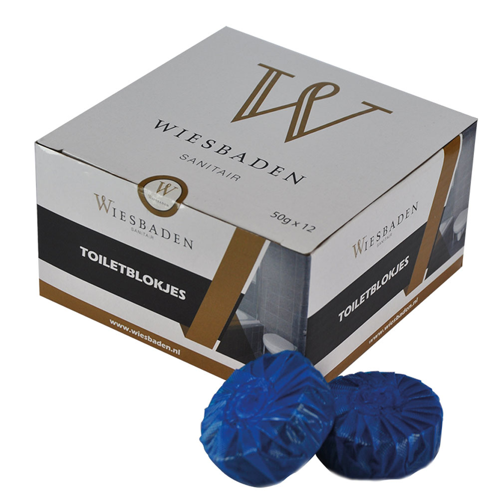 Toiletblokjes t.b.v. Geberit toilet, set a 12 stuks, blauw - 32.4873