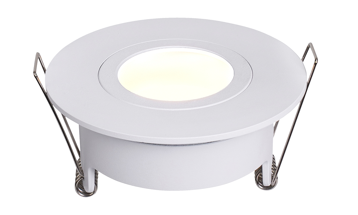 Spotz inbouwspot enkel dimbaar IP65 mat wit