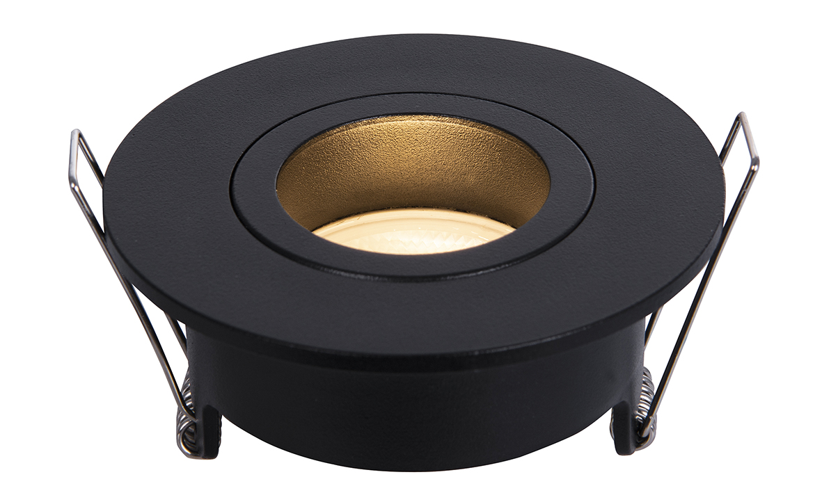 Spotz inbouwspot enkel dimbaar IP65 mat zwart