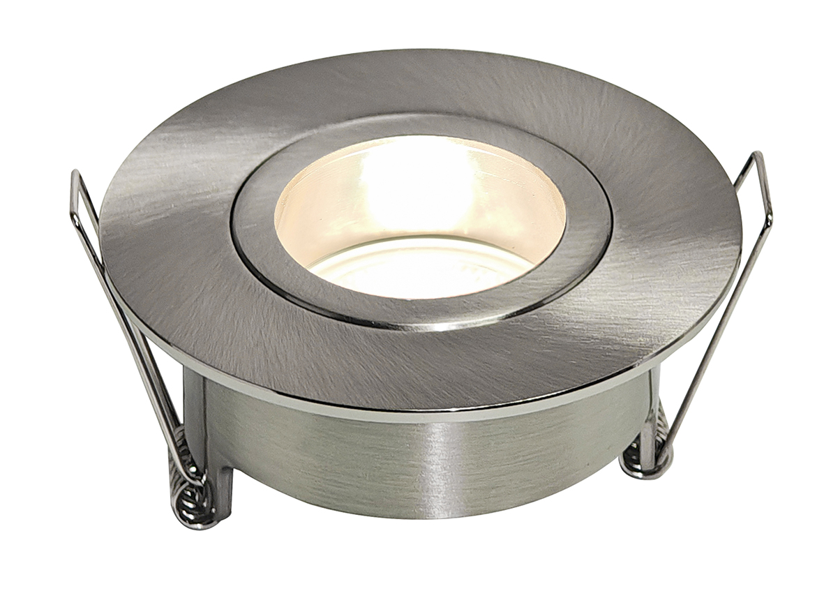 Spotz inbouwspot enkel dimbaar IP65 geborsteld staal